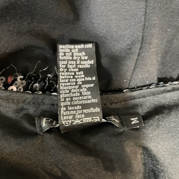 Friends Women One Should Sequin Black Dress Sz M - Picture 15 of 15